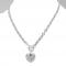 Heart of Sparkle Silver Tone Pendant Necklace 1.JPG
